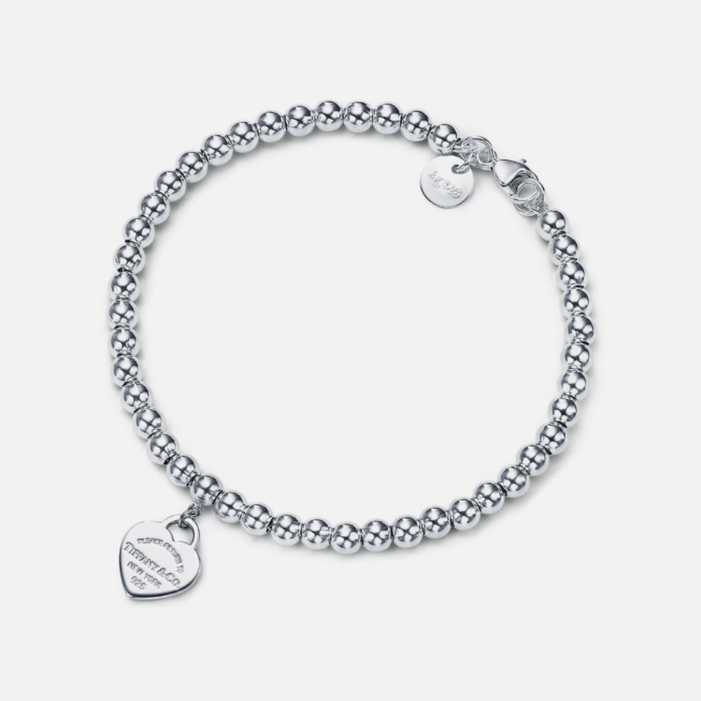 Tiffany & Co. Heart Tag Bead Bracelet